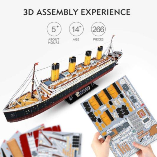 Muundo wa Kina wa Muundo wa Karatasi ya Jigsaw ya DIY Stadium 3D Puzzle Model