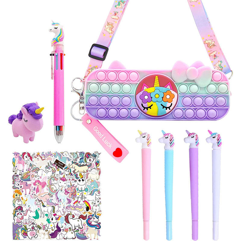 Unicorn Penseli Kesi Unicorn Stationary Set kwa ajili ya Wasichana